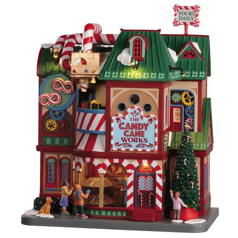 Lemax Sights and Sounds Lemax The Candy Cane Works, With 4.5V Adaptor