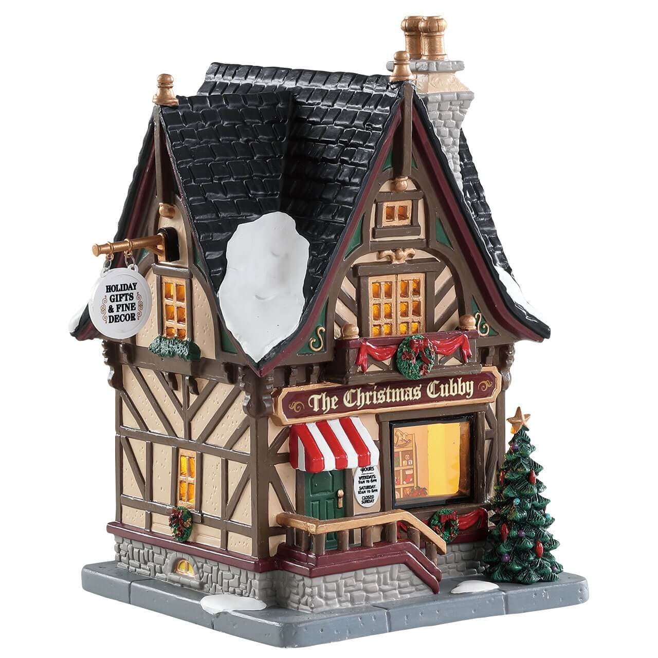 Lemax Lighted Buildings Lemax The Christmas Cubby, B/O LED