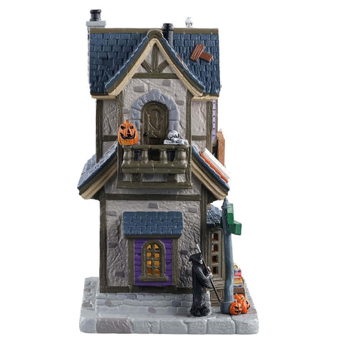 Lemax Lighted Buildings Lemax The Ghost Writer`s Antique Bookstore, B/O LED *Pre-Order*