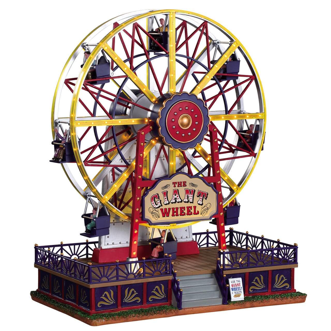 Lemax Sights and Sounds Lemax The Giant Wheel, Carnival Village, With 4.5V Adaptor