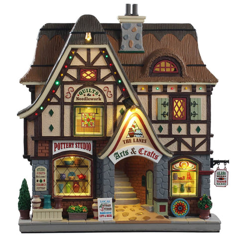 Lemax Facades Lemax The Lanes - Arts And Crafts, Christmas Village Building, B/O (4.5V)