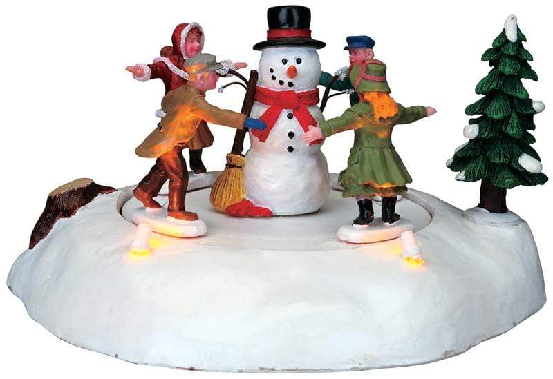 Lemax Table Pieces Lemax The Merry Snowman, Christmas Village Table Piece, B/O(4.5V)