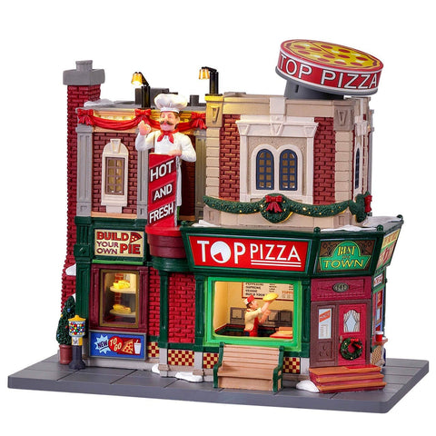 Lemax Harvest Crossing Lighted Buildings Lemax Top Pizza