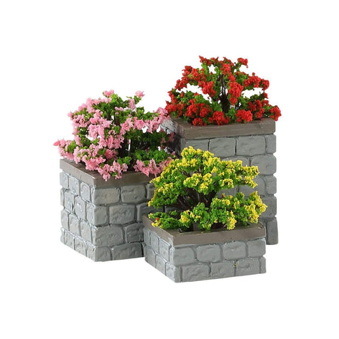 Lemax Accessory Lemax Village Accessory, Flower Bed Boxes, Set of 3