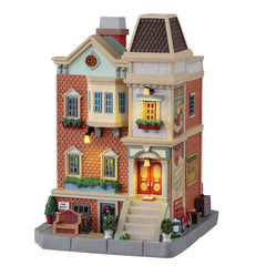 Lemax Lighted Buildings Lemax Wester St. Row House (Smoking), With 4.5V Adaptor *Pre-Order*