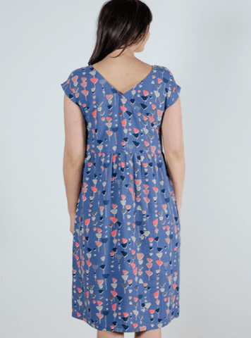 Lily and Me Dress Lily and Me Buttercup Dress Burdock Blooms Cornflower