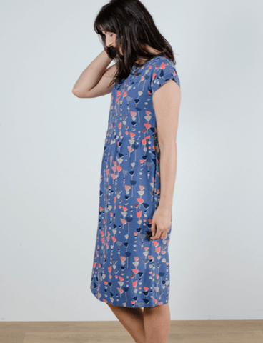 Lily and Me Dress Lily and Me Buttercup Dress Burdock Blooms Cornflower