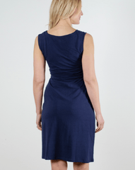 Lily and Me Dress Lily and Me Gathered Wrap Dress Navy