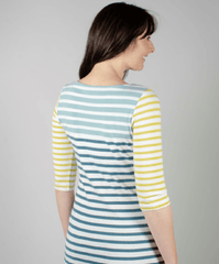 Lily and Me Top Lily and Me Monica Teal Stripe Top