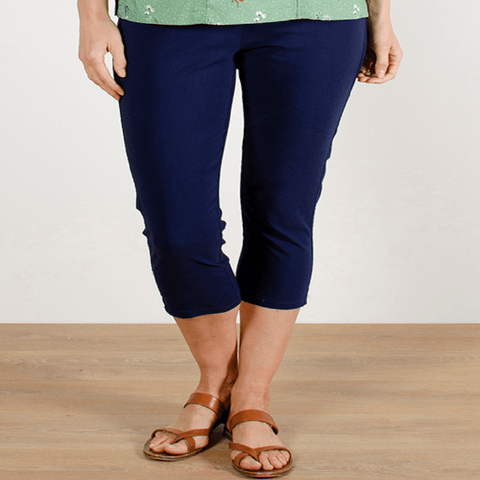 Lily and Me Trousers Lily and Me Rosie Crop Trousers Navy