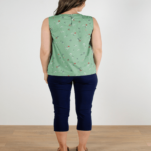 Lily and Me Trousers Lily and Me Rosie Crop Trousers Navy