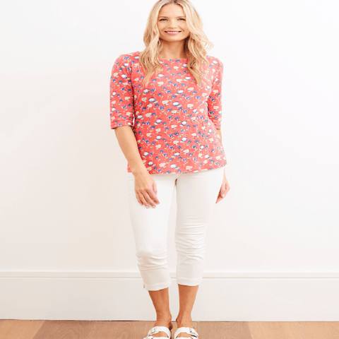 Lily and Me Trousers Lily and Me Rosie Crop Trousers White