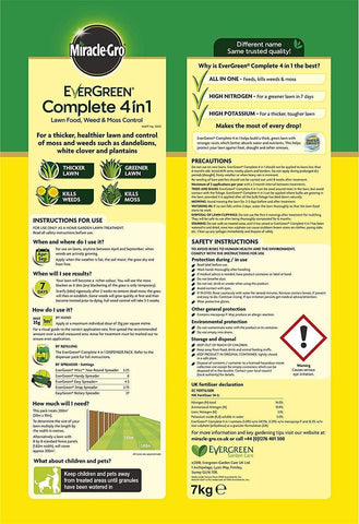 Evergreen Garden Care Lawn Care Products Miracle-Gro EverGreen Complete 4 in 1 200sqm