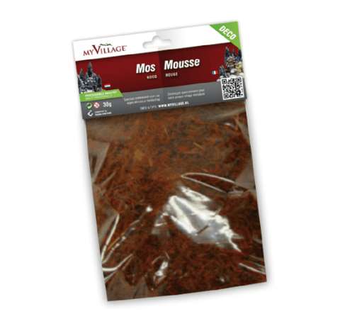 My Village Mini Scene Decoration My Village Moss Decoration Red 30g