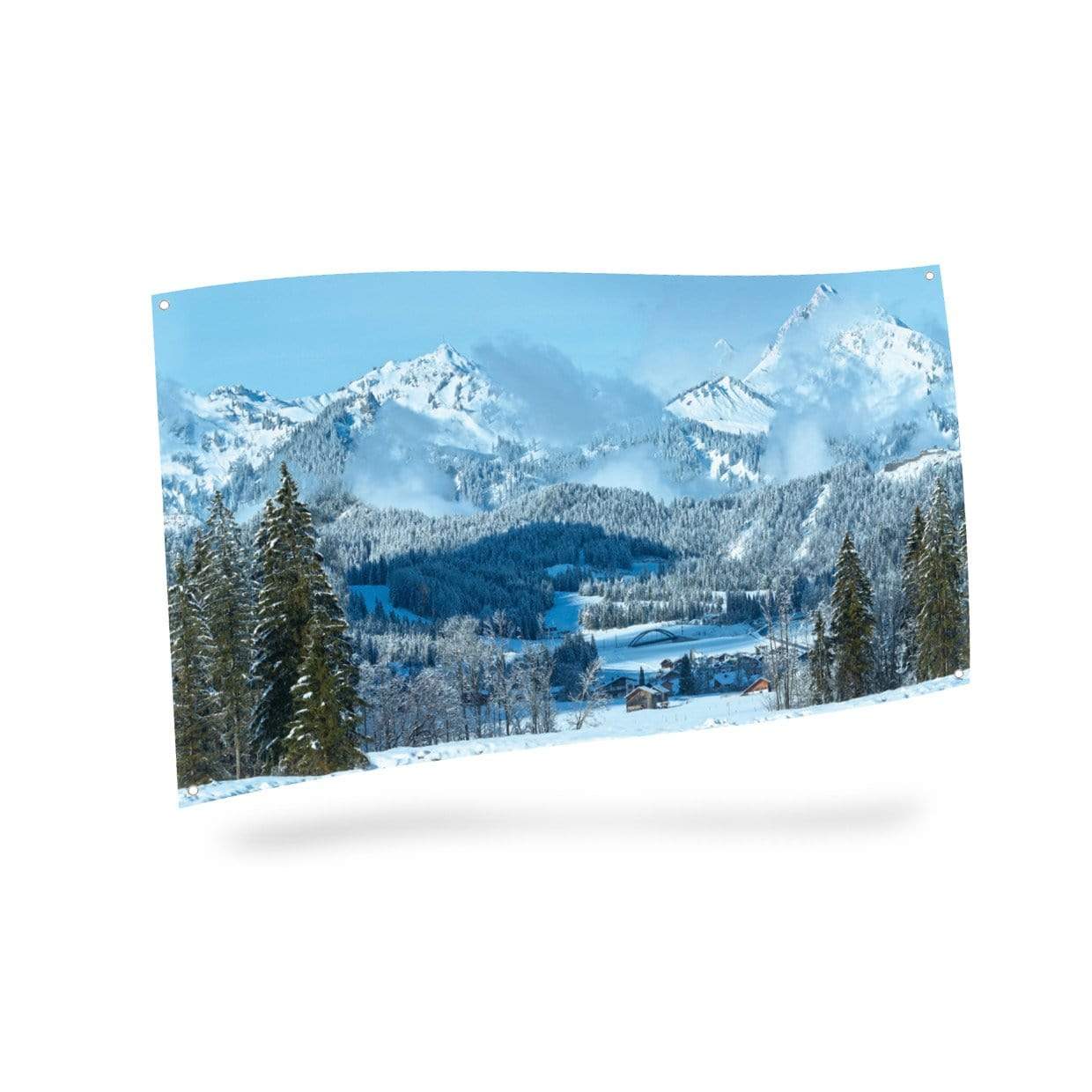 My Village My Village Mountain Background Cloth