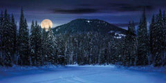 My Village Background My Village Mountain Night Scene Background Cloth