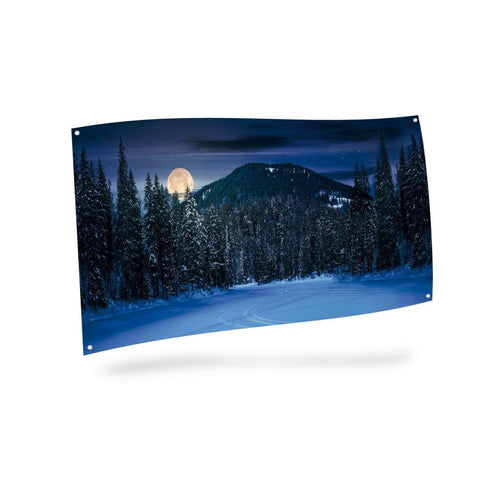 My Village Background My Village Mountain Night Scene Background Cloth