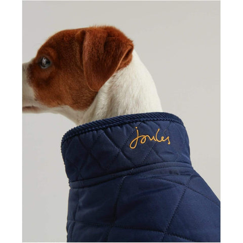 Joules Dog Clothing Navy Quilted Coat
