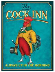 Original Sign Company Original Sign Company Cock Inn Metal Sign