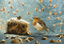 Trowell Garden Centre Otter House Christmas Robin Jigsaw 500Pc