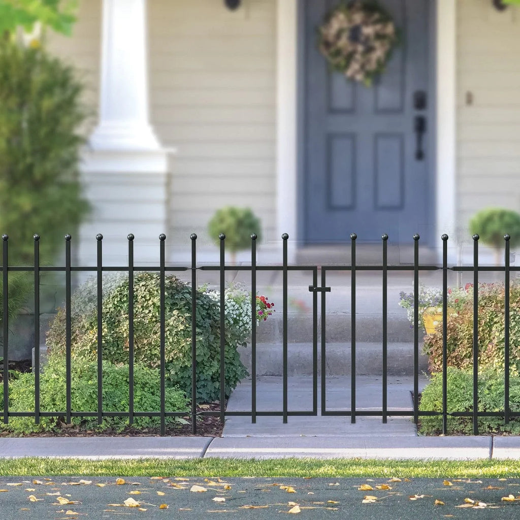 Top Fence Railing Panacea Ball Top Fence Section – Trowell Garden Centre