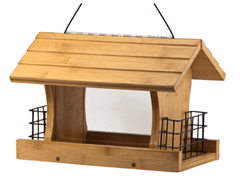Panacea Bird Feeding Stations & Poles Panacea Bamboo Ranch Bird Feeder with Suet Cages