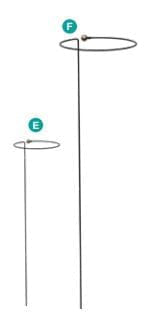 Panacea Garden Arches, Trellises, Arbors & Pergolas Panacea Gardening Wraparound Hoop 40"