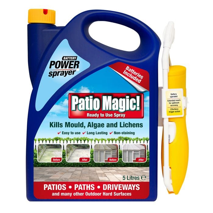 Evergreen Garden Care Garden Cleaning Patio Magic Cleaner 5L 170sqm Ready To Use Battery Power Sprayer