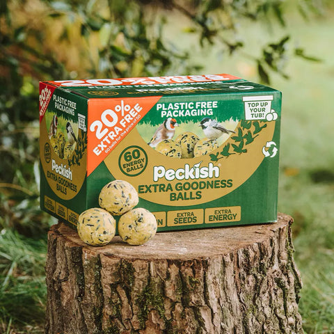 Peckish Suet Fat Balls 6 pack + 100% extra free Peckish Extra Goodness Balls
