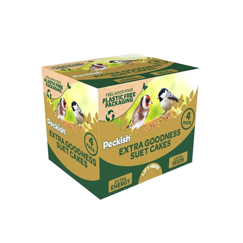 Peckish Suet Cakes Peckish Extra Goodness Suet Cake peanut and mealworm 4 pack