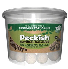 Peckish Suet Fat Balls Peckish Natural Balance Energy Balls 50 Plastic Tub