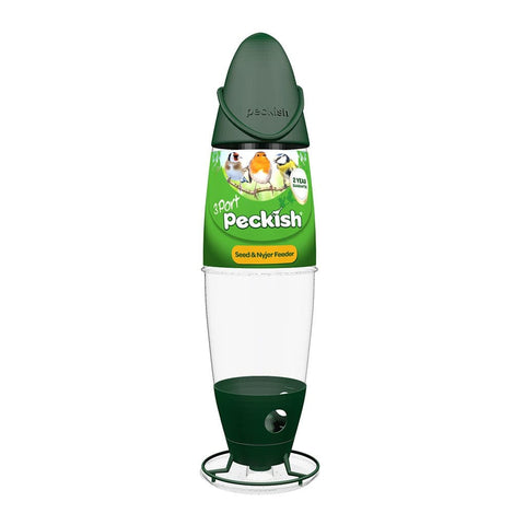 Peckish Seed Feeders Peckish Wild Bird 3 Port Seed and Nyger Feeder