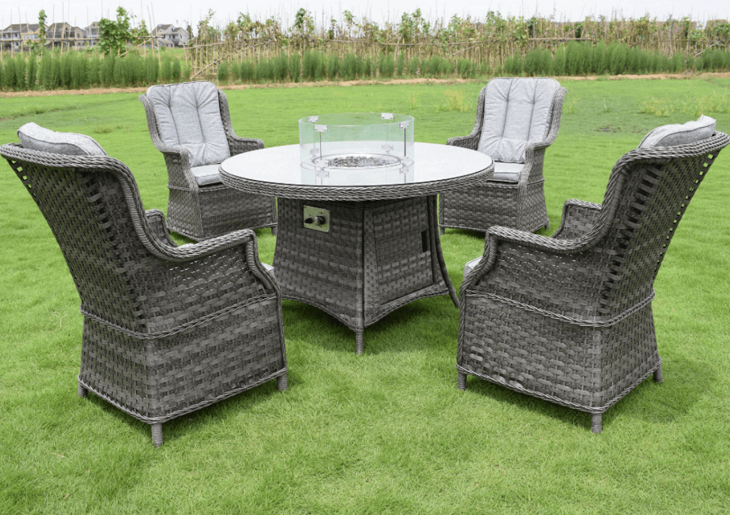 Pembrook Garden Furniture Set Pembrook Chatsworth 4 Seat Round Fire Pit Set