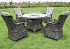 Pembrook Garden Furniture Set Pembrook Chatsworth 4 Seat Round Fire Pit Set