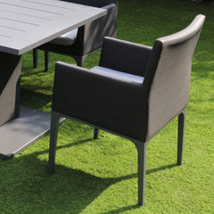 Pembrook Garden Furniture Set Pembrook Stockholm 6 Seater Rectangular Dining Set In Dark Grey