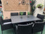 Pembrook Garden Furniture Set Pembrook Stockholm 6 Seater Rectangular Dining Set In Dark Grey