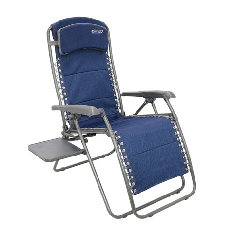 Quest Recliners & Relaxers Quest Ragley Pro Relax Chair With Side Table In Blue