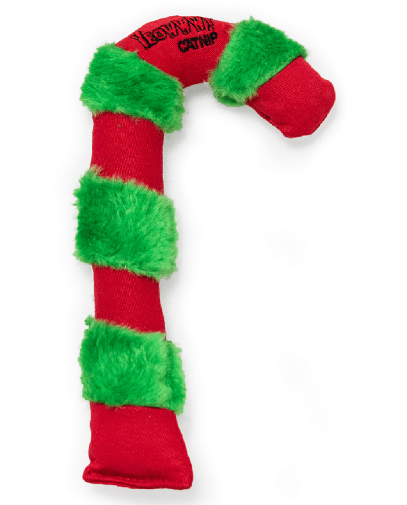 Rosewood Cat Yeowww Christmas Candy Cane Toy Trowell Garden Centre