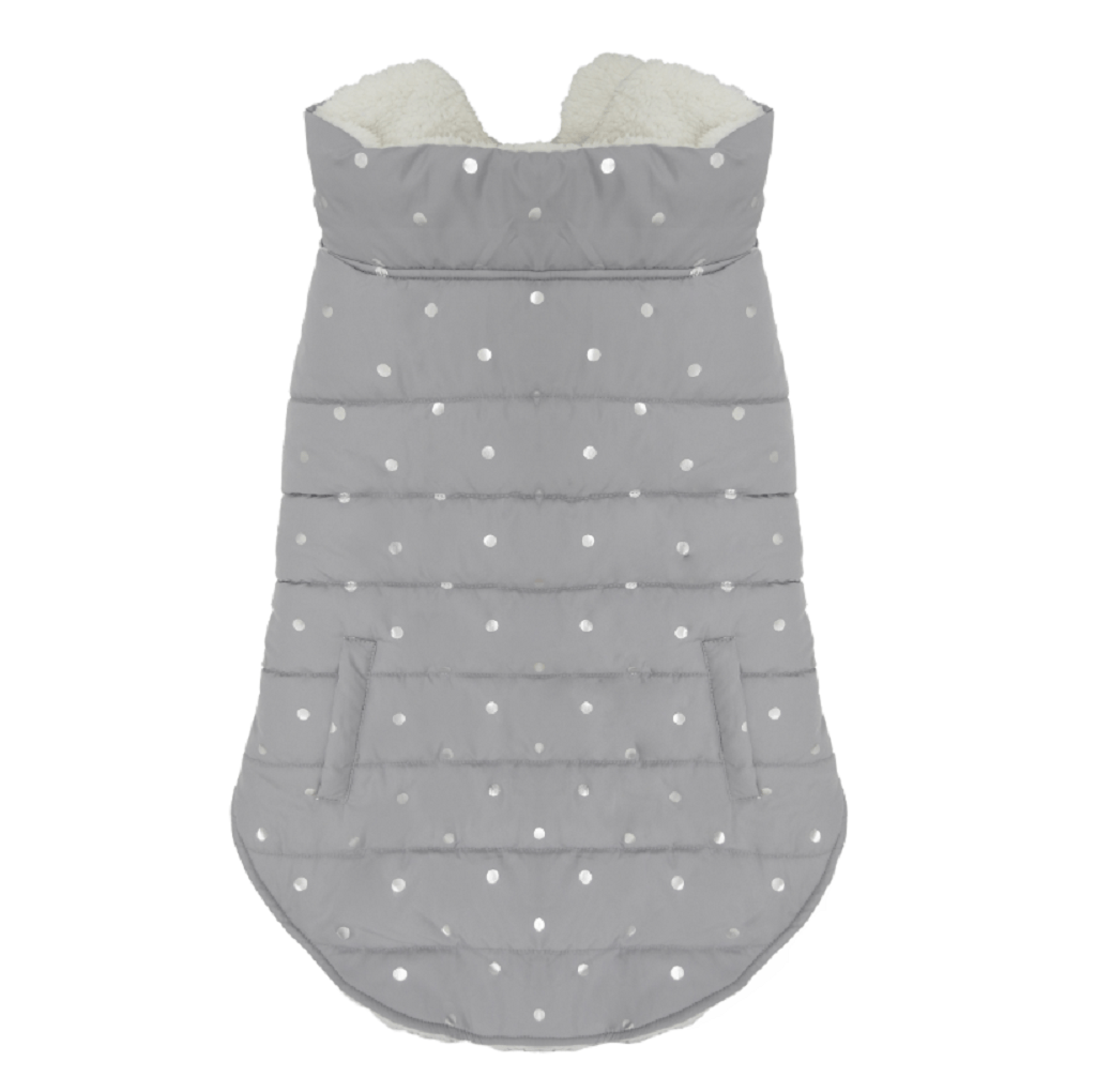 Rosewood Dog Clothing Rosewood Metallic Spot Grey Dog Gilet