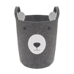 Rosewood Pet Accessories Rosewood Wolf & Tiger Felt Bear Pet Toy Basket