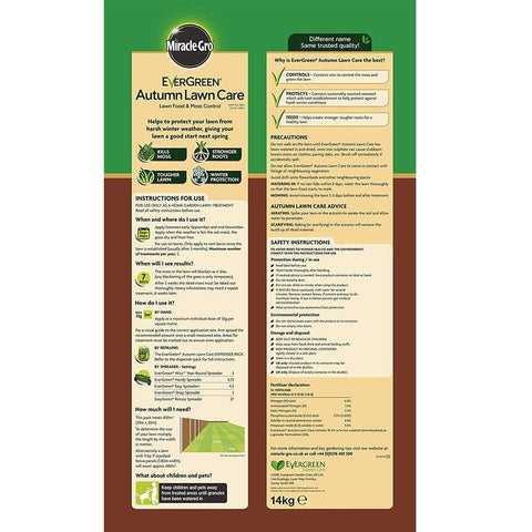 Evergreen Garden Care Lawn Care Products Scotts Evergreen Autumn Lawn Care, 120m2 & 400m2