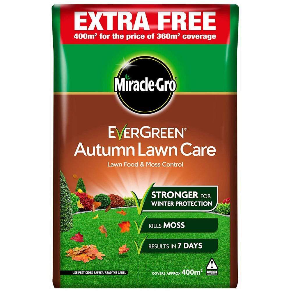 Evergreen Garden Care Lawn Care Products 400m2 Scotts Evergreen Autumn Lawn Care, 120m2 & 400m2
