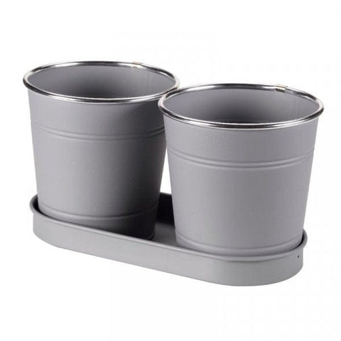 Smart Garden Pots & Planters Smart Garden 1 Litre Herb Pots - Slate