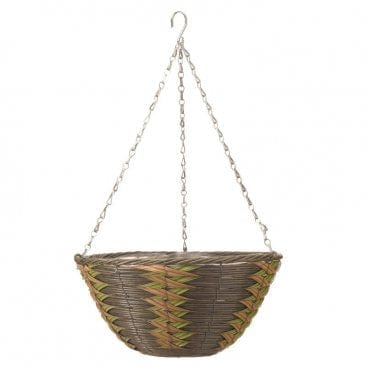Smart Garden Hanging Baskets Smart Garden 14in Faux Rattan Basket - Safari