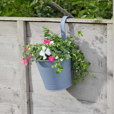 Trowell Garden Centre Smart Garden 6 inch Fence & Balcony Hanging Pot, Slate