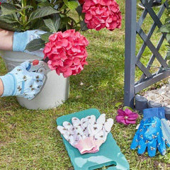 Smart Garden Gardening Gloves Smart Garden Bees Cotton Grip Gloves Triple Pack