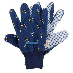 Smart Garden Gardening Gloves Smart Garden Bees Cotton Grip Gloves Triple Pack