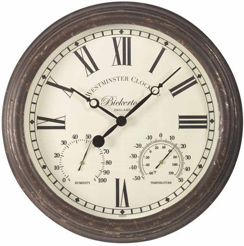 Smart Garden Clocks 15in Smart Garden Bickerton Wall Clock & Thermometer, 12in/15in
