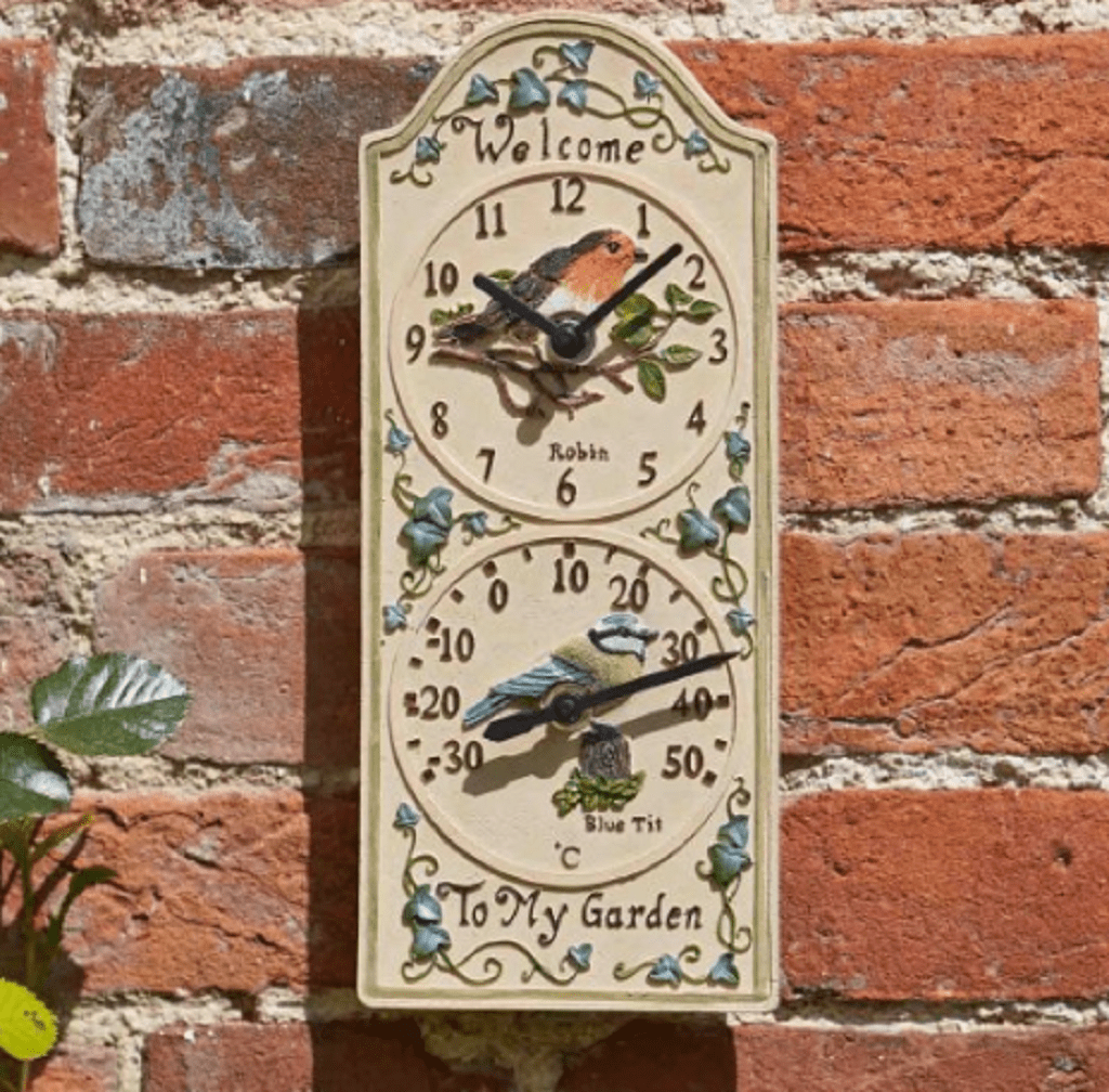 Trowell Garden Centre Smart Garden Birdberry Clock and Thermometer