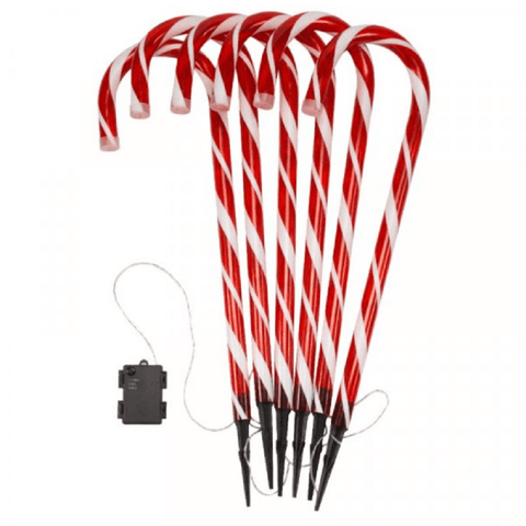 Smart Garden Stake Lights Smart Garden CandyCane Stake Lights 6pc